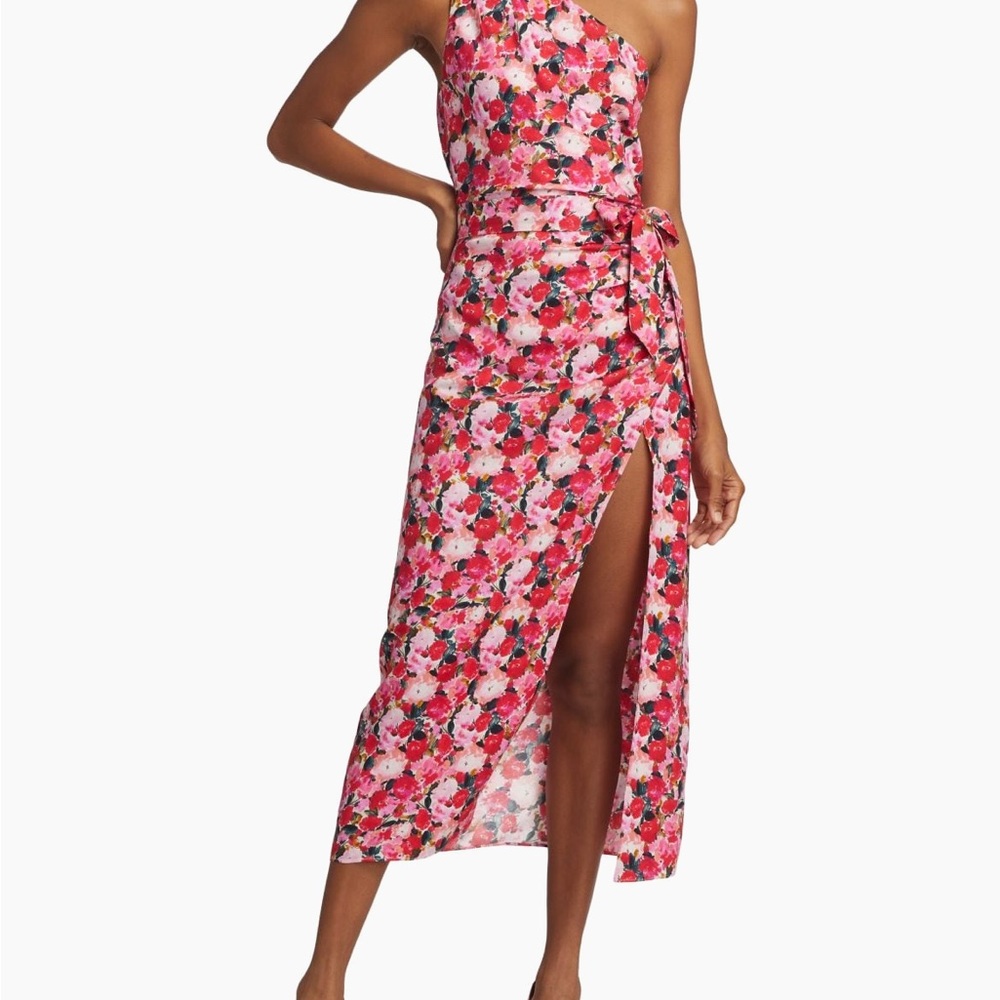 Floral One-Shoulder Maxi Dress